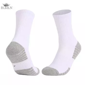 Mens Crew Work Cushion Socks Long Athletic Running Socks Workout Breathable Socks one pair