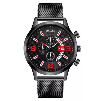 Mens Leather Business Fashion Watch Strap Watch For Gift Giving One Size