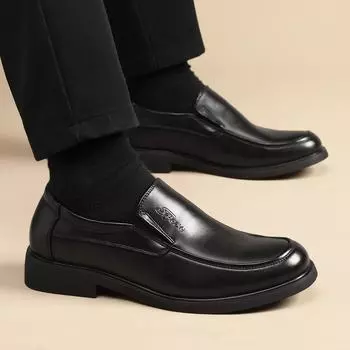 Mens Leather Loafers Walking Flats Breathable Outdoor Slip on Casual Shoes for Male Work Office Driving Sneakers big size 48 38 чёрный
