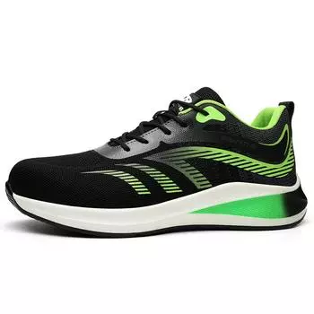 Mens Light Soft Outdoor Sneakers Protective Shoes Anti-Puncture Work Safety Shoes Steal Toe Work Safety Shoes 40 чёрный