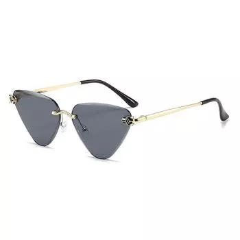 Mens Metal Futuristic Frame Sunglasses Gradient Summer Outdoor Protection Sun StyleA