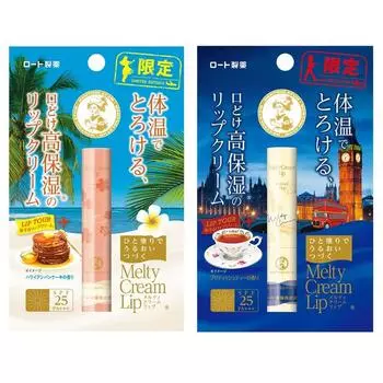 Mentholatum Melty Cream Lip с ароматом британского чая и ароматом гавайских блинов +