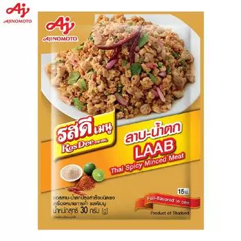 Меню Ajinomoto RosDee, Тайский острый фарш (Лааб), Насыщенный вкус в одном, 30 г 1 шт/3 шт/10 шт - Тайский 30 g x 3 pcs