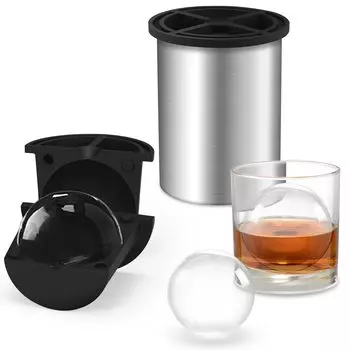 Meowufu Ice Round Clear Ice Making для различных напитков в подарок друзьям и подругам. Новый патент 2024 года на изготовление льда, контейнер для льда, диаметр 6,4 см, виски, лед,