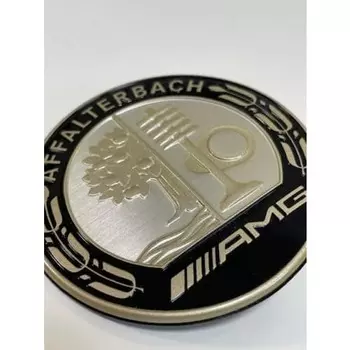 Mercedes-Benz AMG Original Engine Hood Capnet Emblem Apple Tree Affalterbach Gold 06