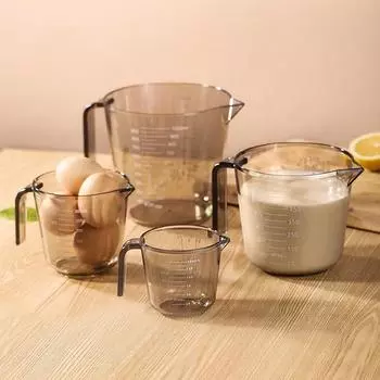 Мерный стаканчик 150/300/600/1000 мл с ручкой-шкалой, пластиковый наконечник, горлышко, прозрачный носик, мерный стаканчик, измерительный инструмент