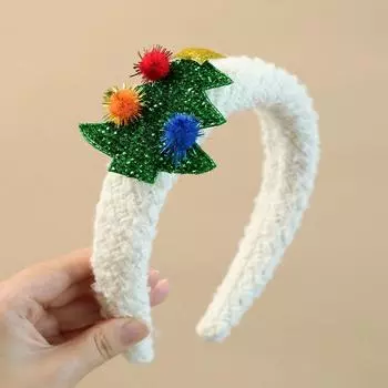 Merry Chritmas Санта-Клаус обруч для волос Рождественский обруч для волос с рогами Прекрасный рождественский ободок на открытом воздухе