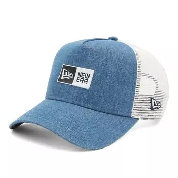 Mesh Cap Box Logo Washed FREE 940AFTR BOX TPU WDNM WHI 14388654 NER36C3348 [New Era] 9FORTYA-Frame Denim/White