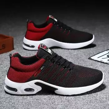 Mesh Flying Woven Sneakers Outdoor Casual Shoes Comfortable Personality Style Men Fashion Soft Breathable Sports Fashion Shoes 39