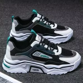 Mesh Men Sneakers Hard-wearing Breathable Shoes Fashion Men Outdoor Casual Shoe Height Increase Vulcanized Shoes Lace-up Zapatos 39