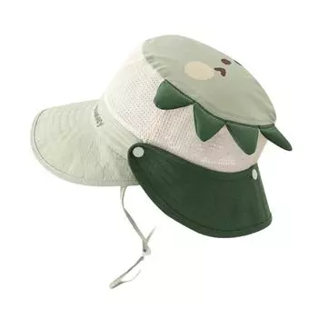 Mesh Summer Kid Sunhat Quick-dry Children s Fisherman Hat Cute Cartoon Animal Bucket Hat Boy