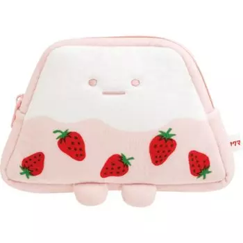 Мешочек с мягкой начинкой San-X Sumikko Gurashi Sumikko Gurashi x Sakuma Strawberry Milk Candy Yama (Клубничное молоко) Размер CA63501: В105 x Ш165 x Г25 мм