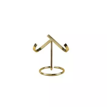 Metal Base Love Chip Bracket Silver/Golden/Black Crystal Specimen Display Holder Office S