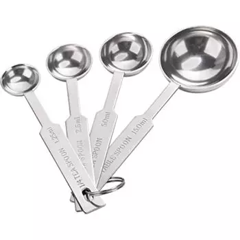 Metal Cooking Kitchenware Accurate Measuring Spoons Coffee Scoop Teaspoon Tablespoon
