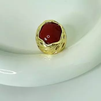 Metal Material Geometric Hollow Ring Round Shape Personality Ring Fashion Accessory