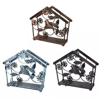 Metal Napkin Holder for Dining Tables Modern Serviette Holder Tissue Dispenser X3UC бронзовый