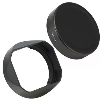 Металлическая бленда Haoge Bayonet Square с крышкой для объектива Sony FE 24 мм 40 мм G Prime F2.8 G, FE F2.5 G, FE50 мм F2.5