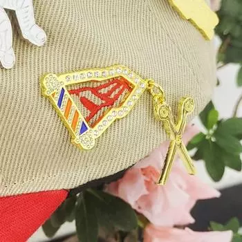Металлическая мексиканская эмалированная булавка для выпечки, краска в стиле ретро, декоративные мультяшные булавки, булавка для шляпы эпохи, бейсбольная кепка