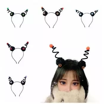 Металлическая повязка на голову на Хэллоуин с дьяволом, милая девушка