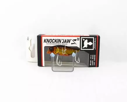 Металлическая вибрационная приманка Jackall Knocking Jaw, тонущая приманка 1/4 унции, золотисто-черная (8822)
