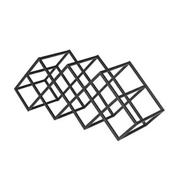 Металлическая винная стойка Dalton Storage Goods Soave Высота 215 x Ширина 560 x Глубина 160 мм МЕТАЛЛИЧЕСКАЯ ВИННАЯ СТОЙКА SOAVE K20-0119 чёрный