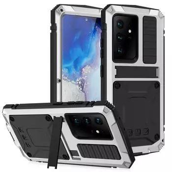 Металлический чехол для Sansung galaxy s21 Ultra Plus, чехол для телефона, сверхмощная защита, стекло Doom, чехол, противоударный держатель For samsung S21Plus