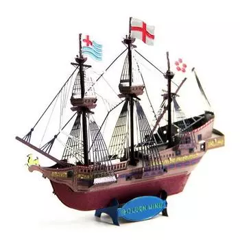 Металлический пазл Alkkulbalm Transport Golden Hind Ho Color Корейский 3D пазл