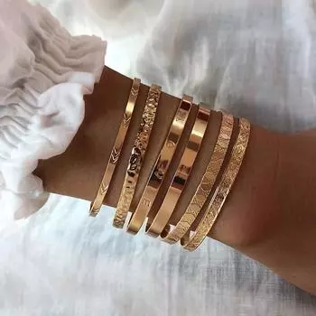 Металлический золотой модный индивидуальный браслет LOVE