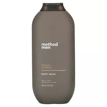 Method, Men, гель для душа, кедр и кипарис, 18 жидких унций (532 мл)