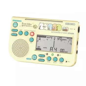 Метроном и тюнер SEIKO Sumikkogurashi Limited, модель желтого цвета STH200SGY