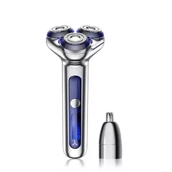 METZ (Mets) shaving electric shaver 27 blades multifunctional mens shaver 360° rotary Wet and dry use nose hair cutter IPX7 waterproof low noise