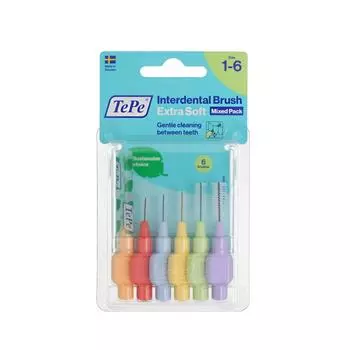 межзубные щетки Tepe Multicolor Super soft (6 штук)