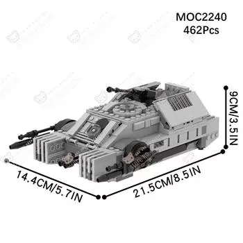 Межзвездный Фильм Плавающий Танк MOC Строительные Блоки Сделай Сам Имперская Военная Бронированная Боевая Машина Модель Сборка Игрушки Для Детей