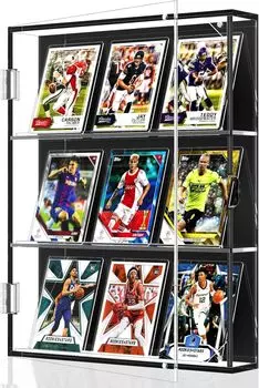 MFDXWCV 3rd Floor Showcase Card Display UV Protection Trading Card Case Card Showcase Decorating Wall Hanging (3rd Floor)