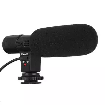 MIC 01 Стерео Видеокамера Микрофон для DSLR Камеры Компьютера ПК Мобильного Телефона Микрофон для iPhone 8 X