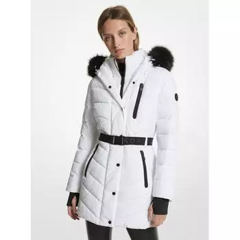Michael Kors Active куртка-пуховик с поясом Ca421168100 Белый L