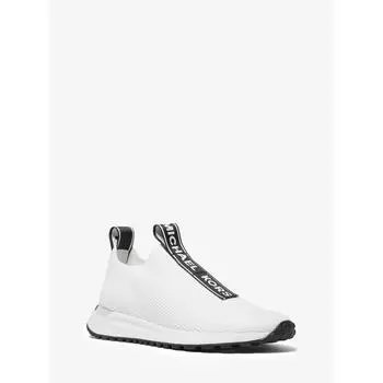 Michael Kors Bodie Knit Slip On Sneaker 49s5bdfp1d2999 Optic White Black 5.5