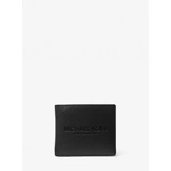 Michael Kors Cooper Pebble Leather Кошелек с отделением для монет 36s4lcof3i1 Черный F