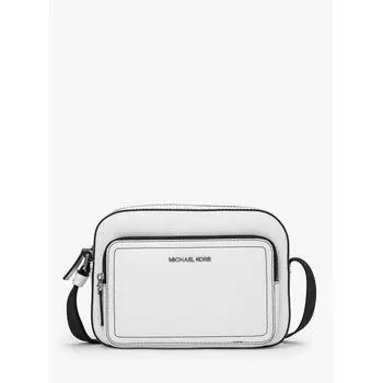 MICHAEL KORS COOPER PEBBLE LEATHER UTILITY CROSSBODY 37F4LCOC6L3535 ЯРКО-БЕЛЫЙ F