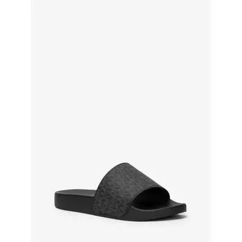 Michael Kors Dawson Flat Sandals 44t1jafa2q1 Black 7