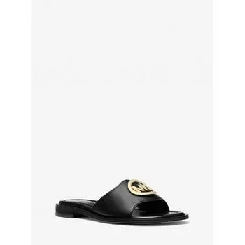 Michael Kors Hannah Slide Sandals 49s5hnfs1l1 Black 5.5