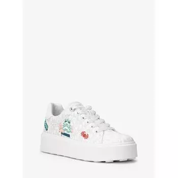 Michael Kors [japan Limited] Osaka Romey Lace Up Sneakers 49s5rmfs2b1596 Optic White Multi 7