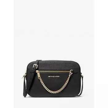 Michael Kors Jet Set Item Ew Zip Chain Crossbody Large 35s1gttc7l1 Black F