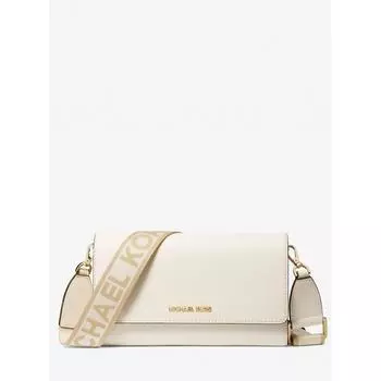 Michael Kors Jet Set Item Zip Around Wallet Crossbody Wallet Large 35f2gttc8l2171 Light Cream F