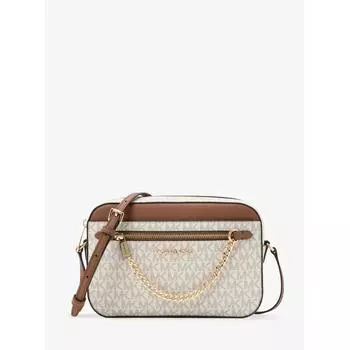 MICHAEL KORS JET SET ПУНКТ ЦЕПОЧКИ НА МОЛНИИ БОЛЬШОЙ 35S1GTTC9B150 ВАНИЛЬ F