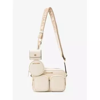 MICHAEL KORS JET SET ПУНКТ CROSSBODY С TECH ATTACH MEDIUM 35S2GTTC6L2171 СВЕТЛО-КРЕМОВЫЙ F