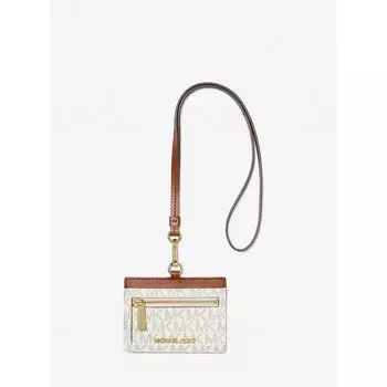 MICHAEL KORS JET SET TRAVEL ID ВИЗИТНИЦА-ВЕСЕЛКА MK SIGNATURE 35H3GTVD3B150 ВАНИЛЬ F