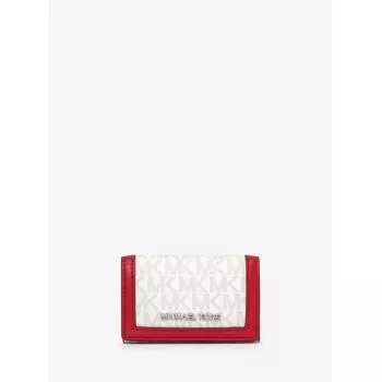 Michael Kors Jet Set Travel Key Case Holder Small 35r5stvp5v2610 Bright Red F