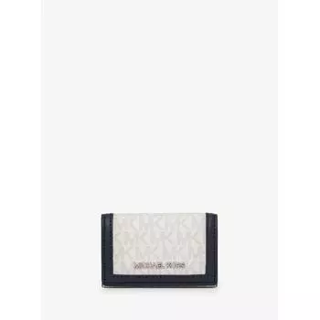Michael Kors Jet Set Travel Key Case Holder Small 35r5stvp5v394 Navy Multi F