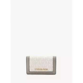 Michael Kors Jet Set Travel Key Case Small Mk Signature 35f3gtvp1v1999 Optical White F